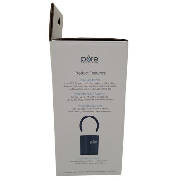 Pure Enrichment PureZone Mini Portable Air Purifier True HEPA Travel Size NEW - Picture 8 of 11
